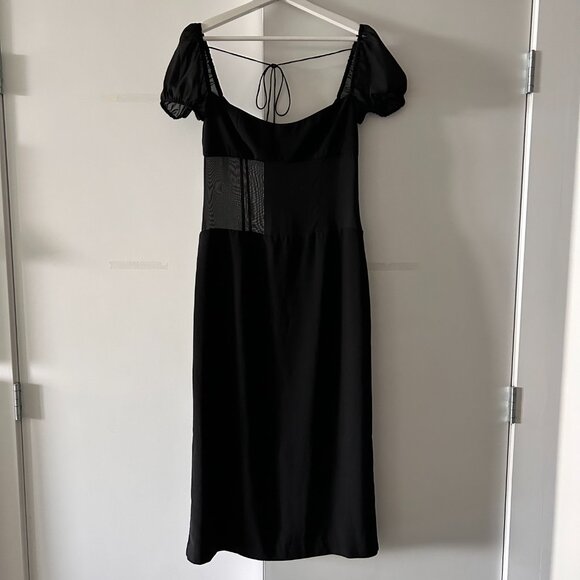 Sandy Liang Black Venus Maxi Dress - Picture 4 of 5